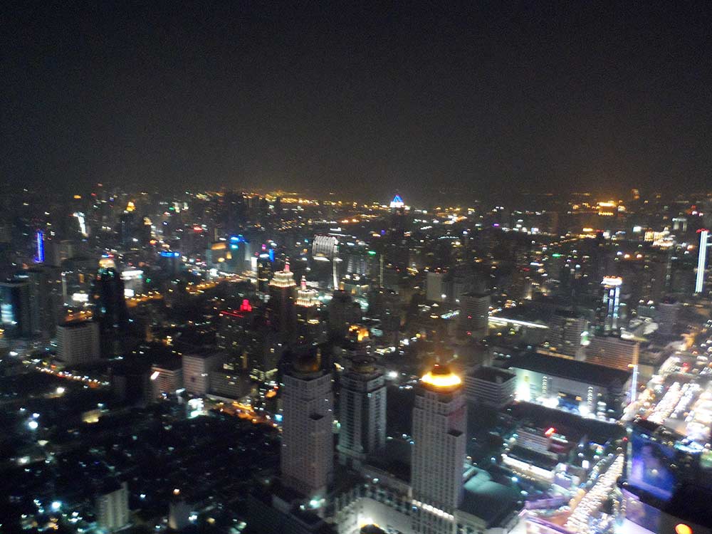 Bangkok Skyline bei Nacht