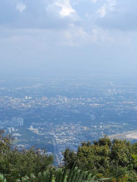 Aussicht über Chiang Mai vom Doi Suthep