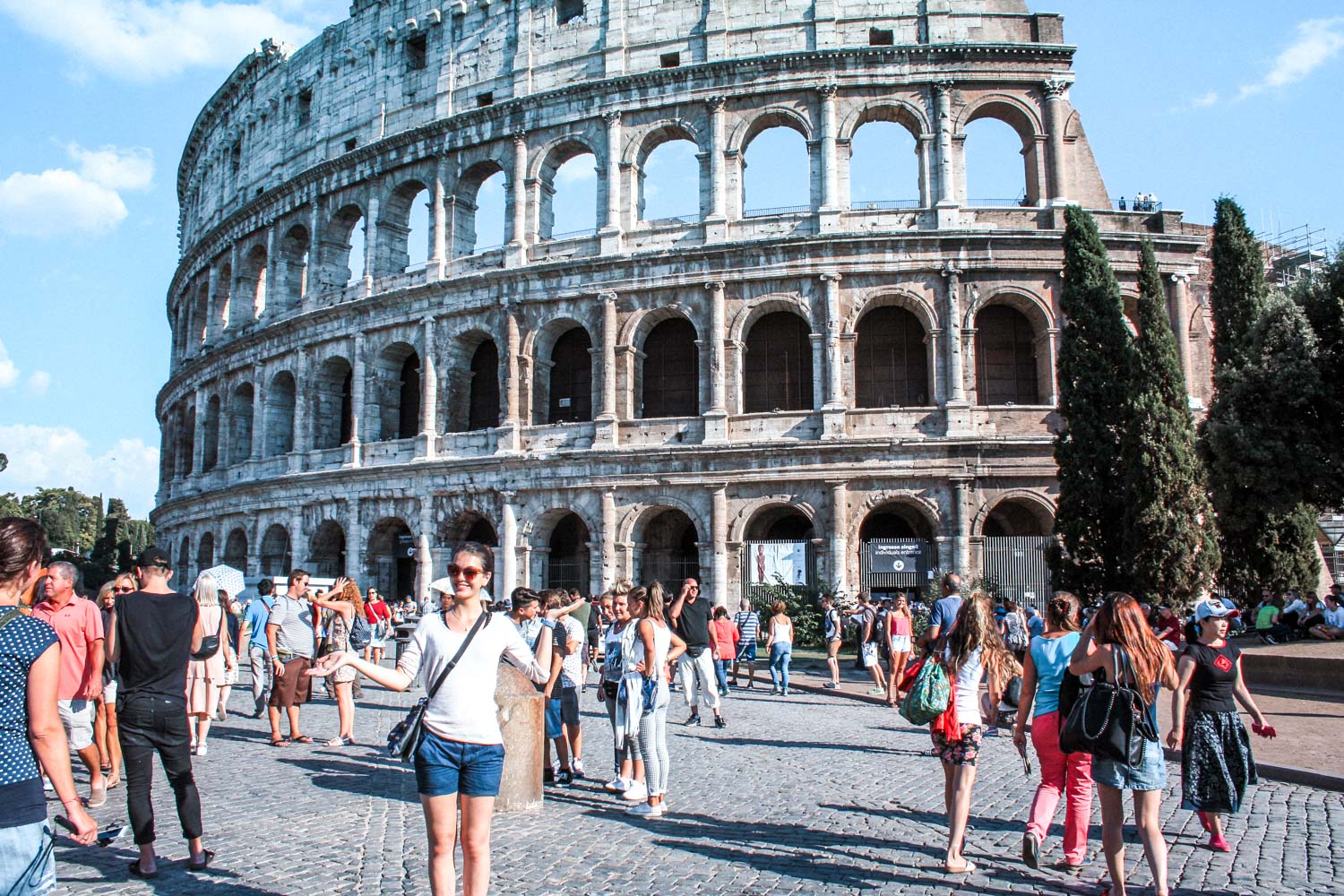 Colosseum in Rom auf der Rom zu Fuß Tour