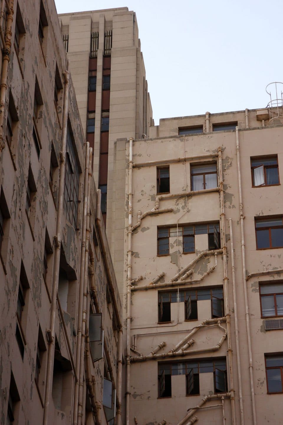 Kaputte Hausfront in Johannesburg