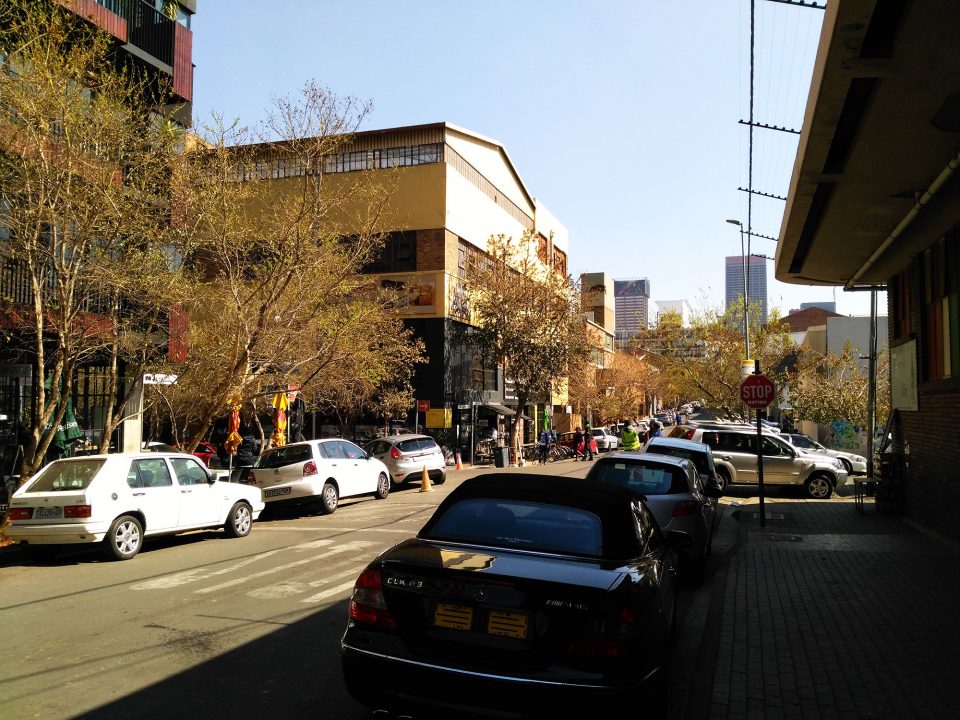 Straße in Maboneng Johannesburg