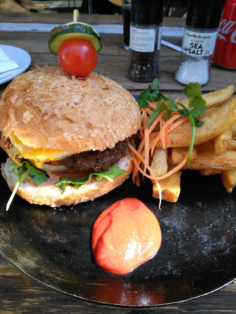 Burger bei Pata Pata in Maboneng Johannesburg