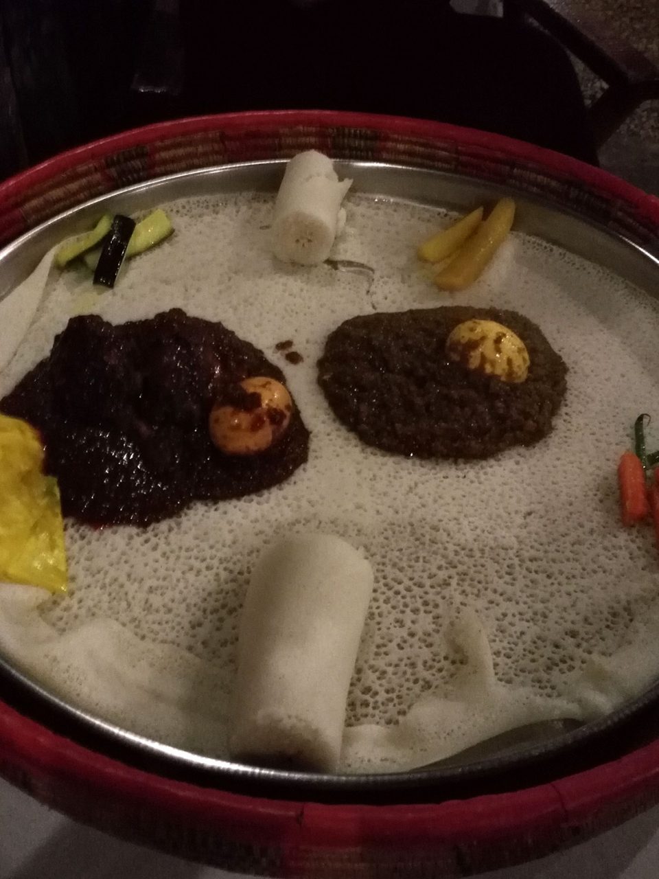 Äthiopisches Essen in Stone Town Zanzibar
