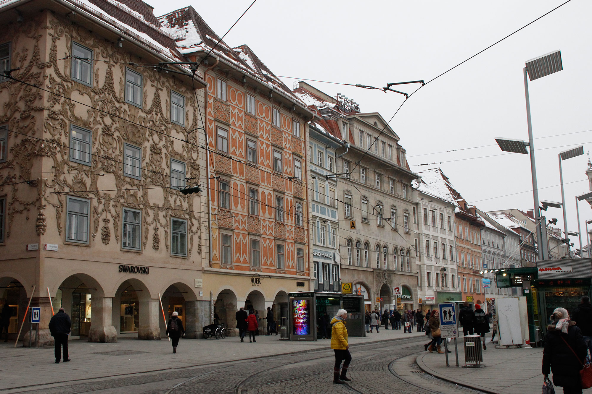 Straßenzeile in der Grazer Innenstadt