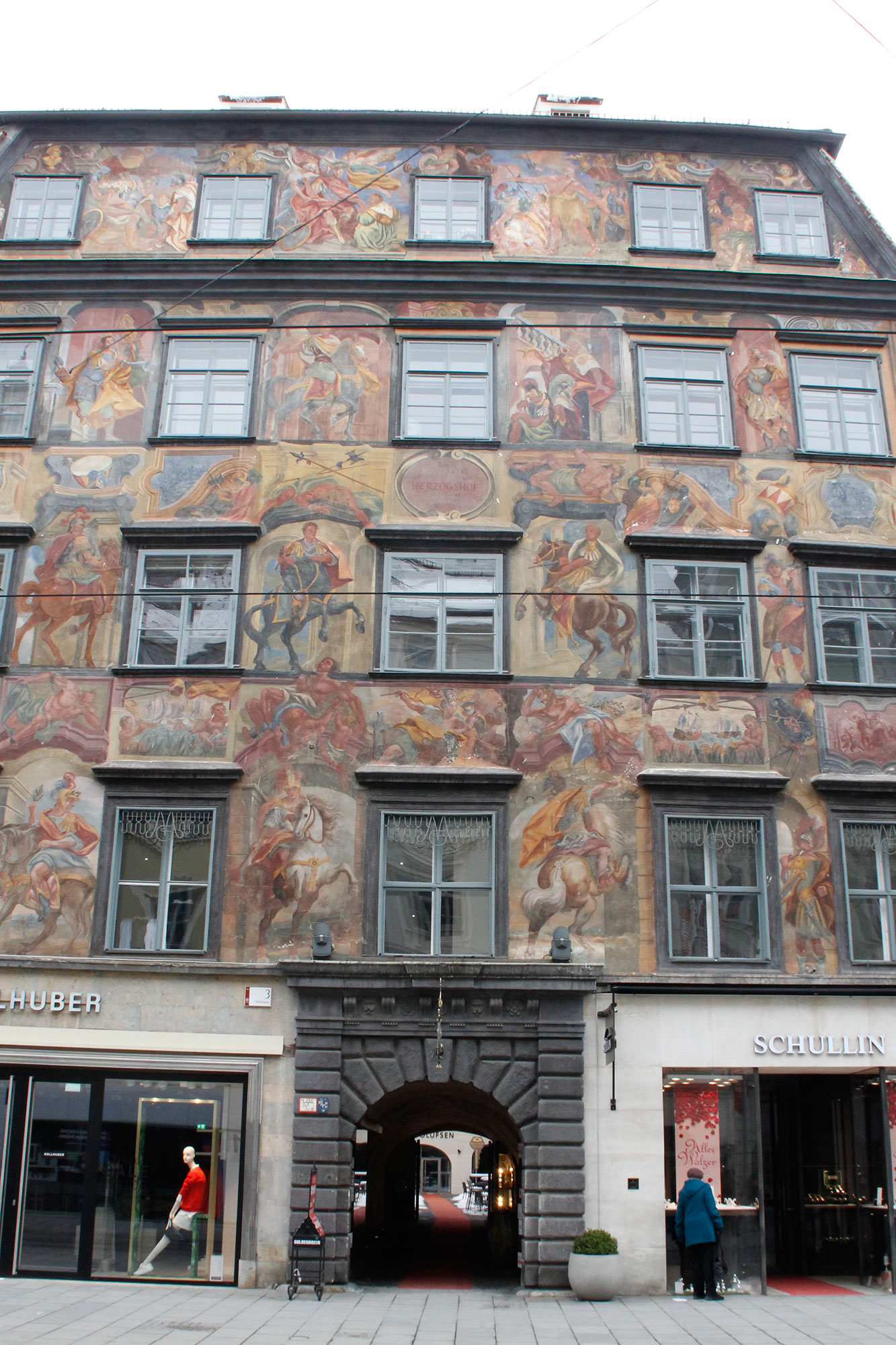 Bemalte Hausfassade in Graz