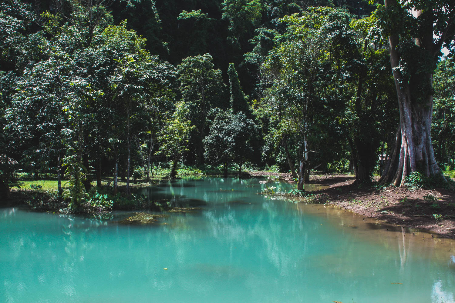 Ruhigere Blue Lagoon bei Vang Vieng
