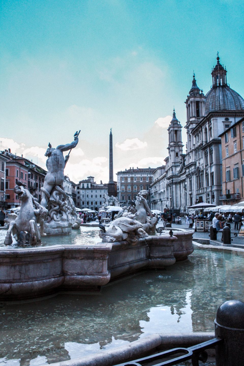 Piazza Navona auf der Strecke von Rom zu Fuß
