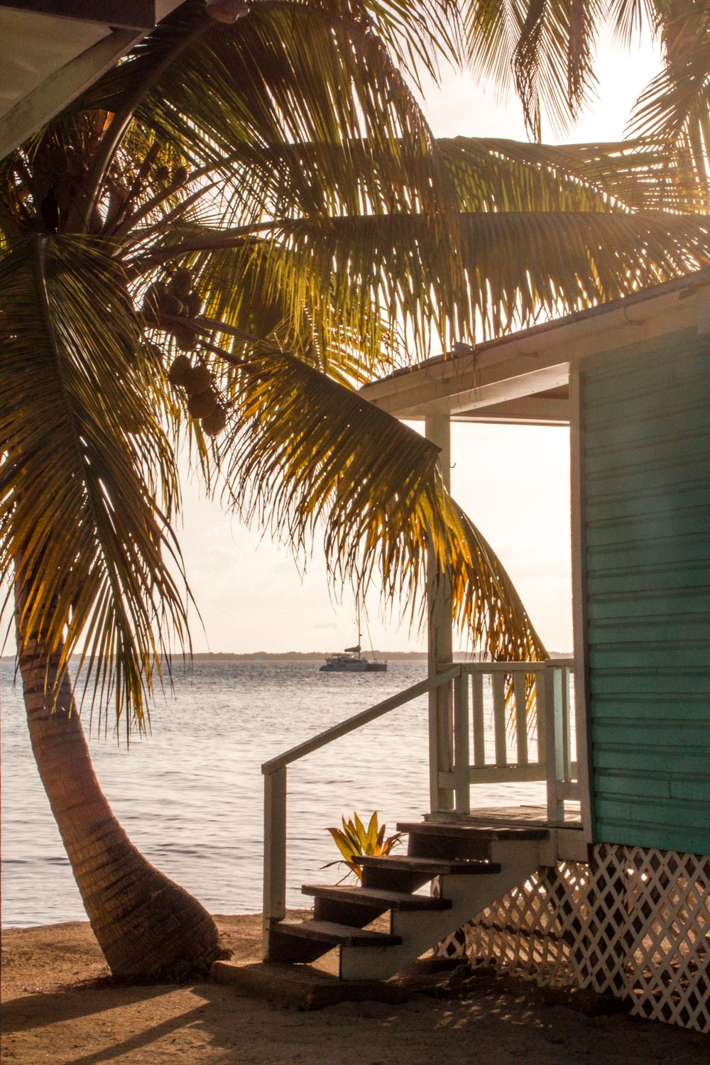 Bungalow auf Tobacco Caye in Belize