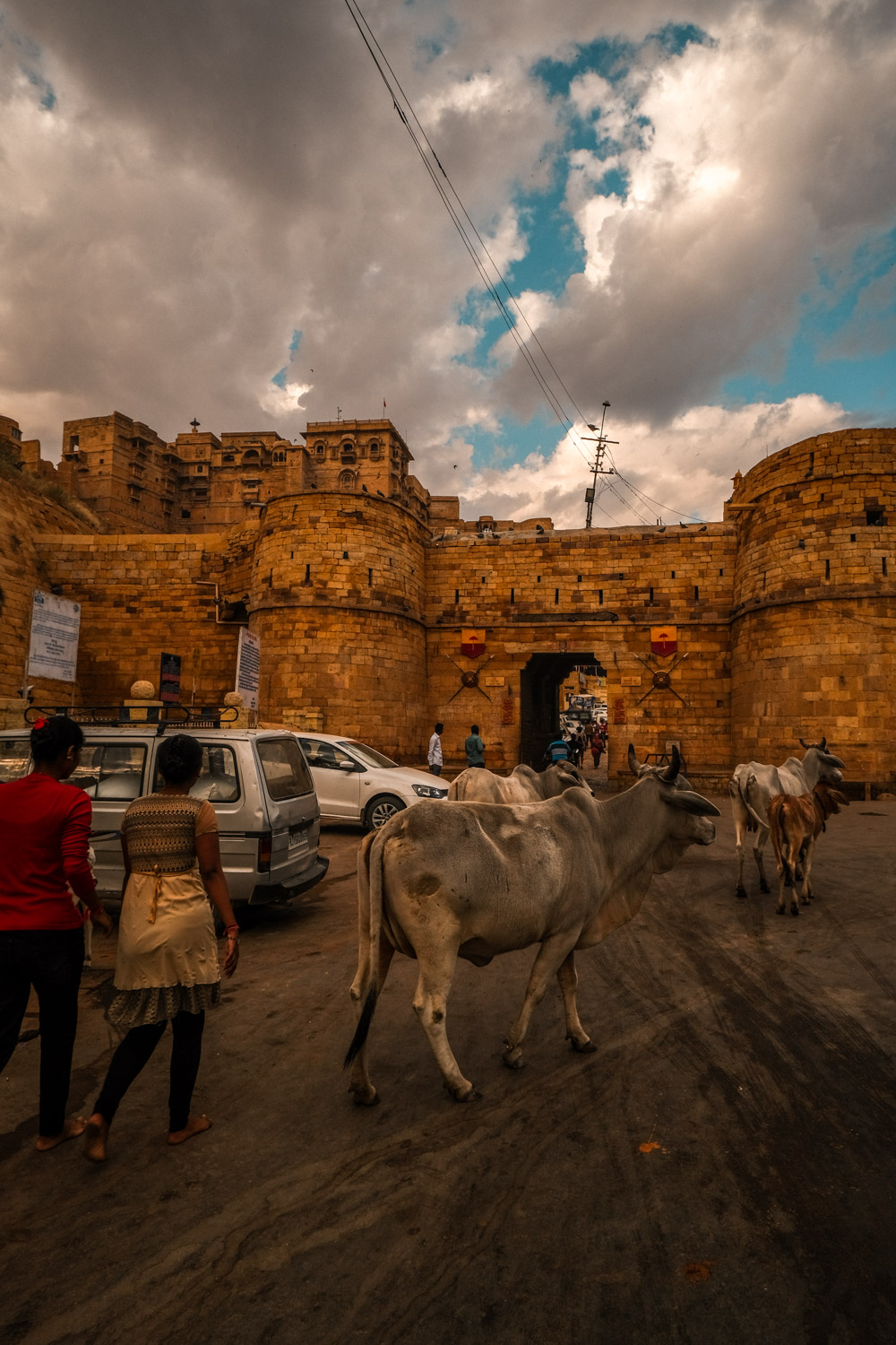 Blick auf Jaisalmer in Rajasthan